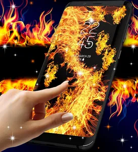 Fire flames live wallpaper screenshot 15