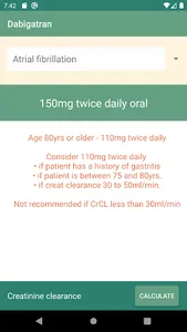 Using Dabigatran screenshot 1