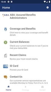 MyABA screenshot 1