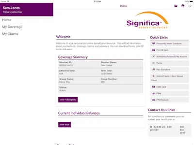 Significa Benefit Services, In screenshot 10