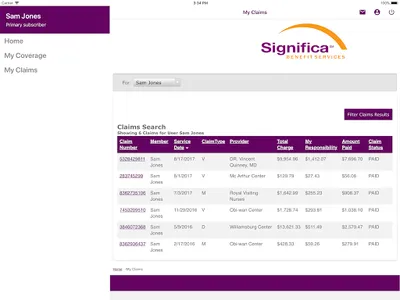 Significa Benefit Services, In screenshot 12