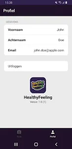 HealthyFeeling screenshot 1