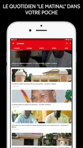 LE MATINAL :Actualité au Bénin screenshot 0