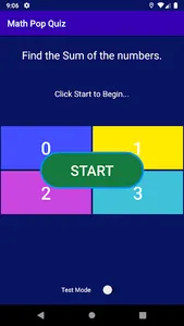 Math Pop Quiz screenshot 0