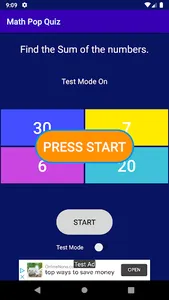 Math Pop Quiz screenshot 2