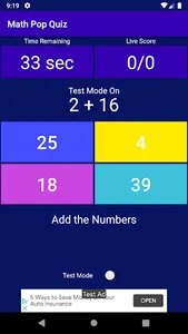 Math Pop Quiz screenshot 6