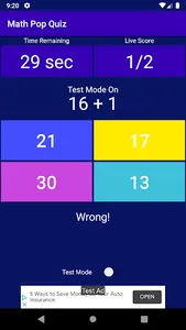 Math Pop Quiz screenshot 7