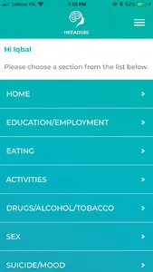 HEEADSSS screenshot 1