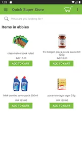 Quick Super Store Shopping App screenshot 1