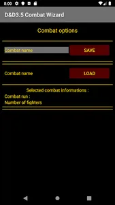 D&D3.5 Combat Wizard screenshot 1