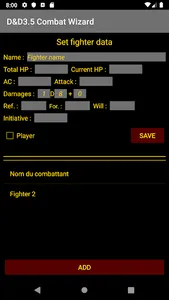 D&D3.5 Combat Wizard screenshot 2