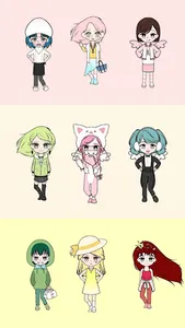 K-pop Webtoon Character Girls screenshot 3