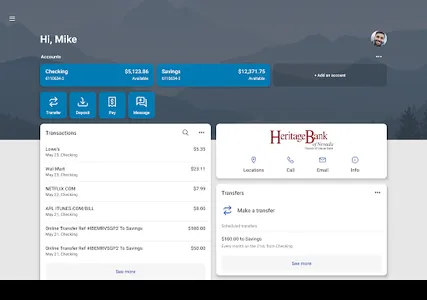 Heritage Bank NV screenshot 6