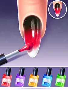 Nail Salon Fashion Makeup Game screenshot 10