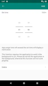 App statistics: App Usage screenshot 5