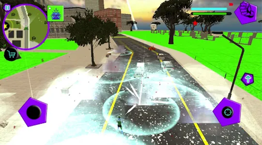 Snow Storm Ice Superhero screenshot 0