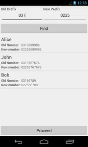 Edit Prefix Number screenshot 1