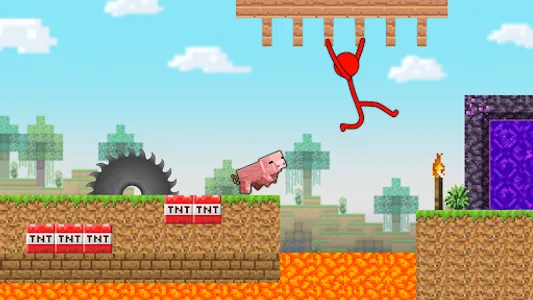 Stickman Parkour: Sky Jump screenshot 0