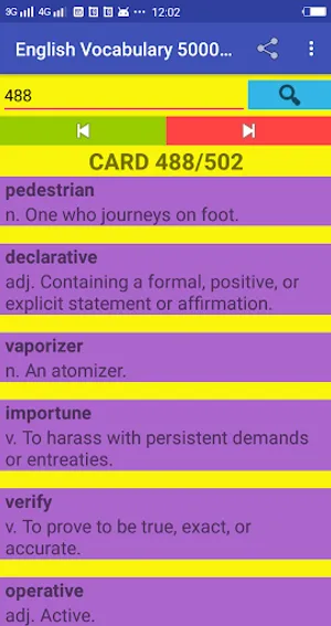 English Vocabulary 5000 Words screenshot 0