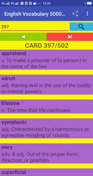 English Vocabulary 5000 Words screenshot 2