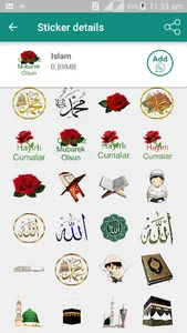 Islamic Sticker (WAStickerApps screenshot 1