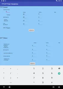TYT-AYT Puan Hesaplama Motoru screenshot 3