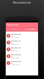 Sound Recorder- Lecture, Voice screenshot 1