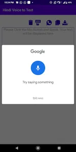 Hindi Voice to Text Speech Tra screenshot 1