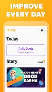 Cheerly: Daily Wellness Game screenshot 1