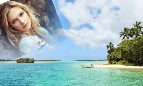 Beach Photo Frame Editor screenshot 1