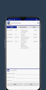 Simple Sales Notes screenshot 1