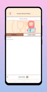 Personal Food Recipe Notes screenshot 0