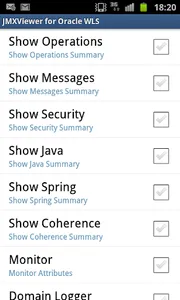 WLS JMXViewer for Android screenshot 2