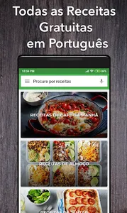 All recipes in Português screenshot 0