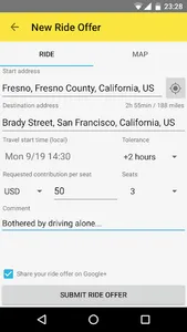 Hitchhiker Carpooling screenshot 3
