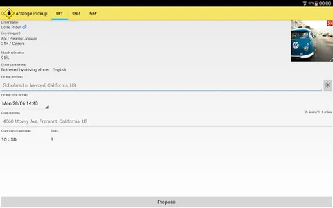 Hitchhiker Carpooling screenshot 8