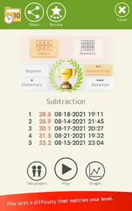 Mental arithmetic (Math) screenshot 18