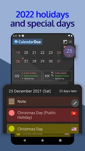 CalendarDuo - Multi Countries screenshot 15
