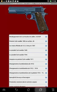 Pistolet Colt 1911 expliqué screenshot 0