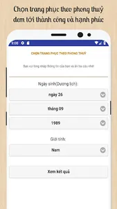Chọn trang phục phong thuỷ screenshot 0
