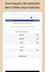 Chọn trang phục phong thuỷ screenshot 4