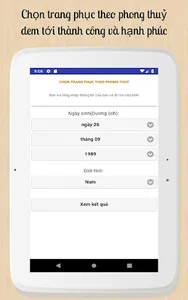 Chọn trang phục phong thuỷ screenshot 8