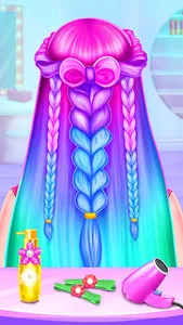 Braided Hair Salon MakeUp Game screenshot 0