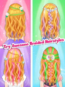 Braided Hair Salon MakeUp Game screenshot 22