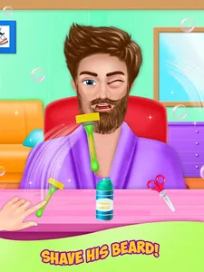 Barber Beard & Hair Salon game screenshot 12