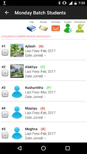 Fees & Attendance Register screenshot 2