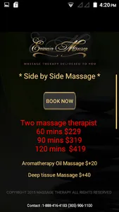 Eminence Massage - Mobile Mass screenshot 6