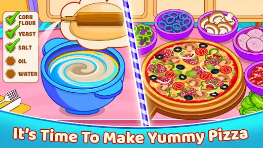 Pizza Maker Cooking Girls Game screenshot 1