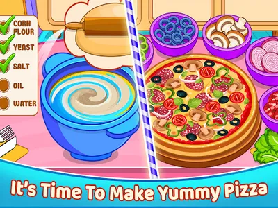 Pizza Maker Cooking Girls Game screenshot 5