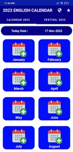 Calendar 2023 with Holidays screenshot 0